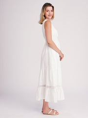 Pia Rossini Acapulco Maxi Dress in White, view 3, click to see full size