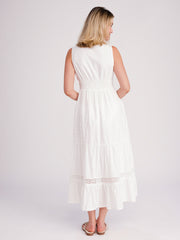 Pia Rossini Acapulco Maxi Dress in White, view 2, click to see full size