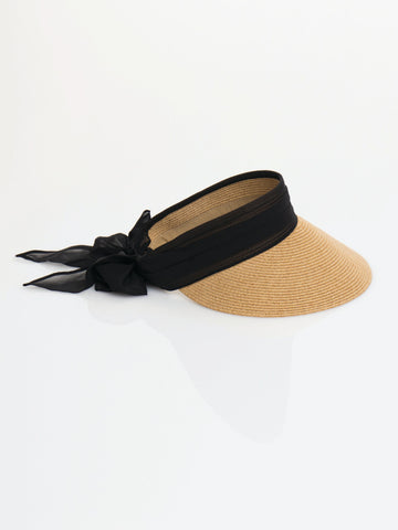 Pia Rossini Augusta Visor in Black/Natural