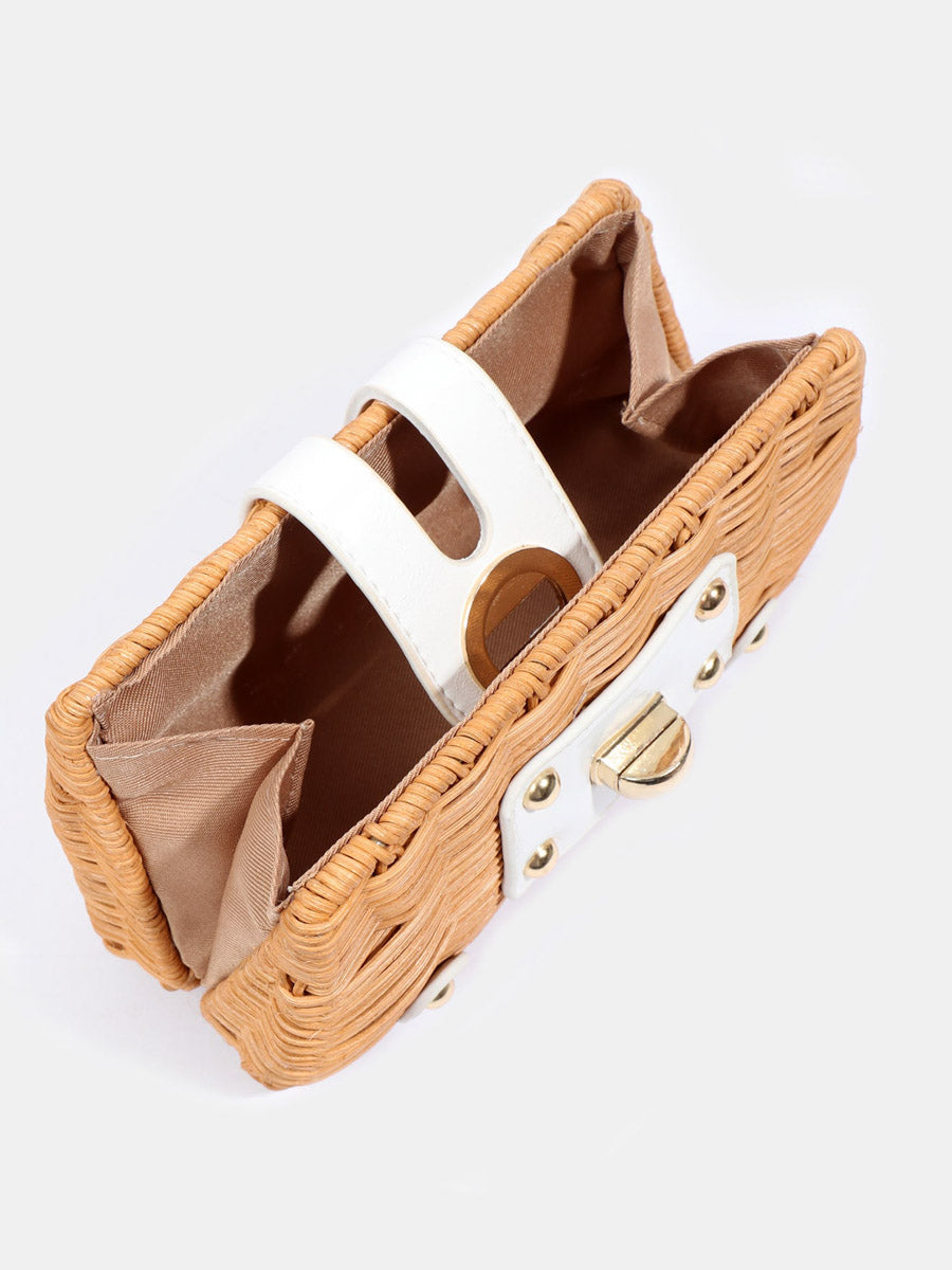 Pia Rossini Lulu Clutch Bag in White