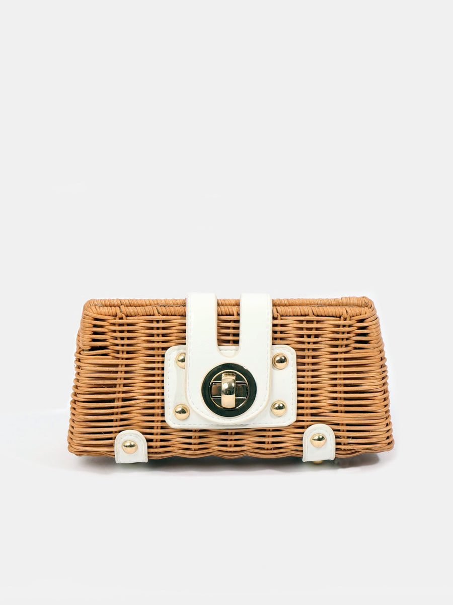 Pia Rossini Lulu Clutch Bag in White