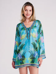 Pia Rossini Marbella Cover Up in Blue, view 1, click to see full size