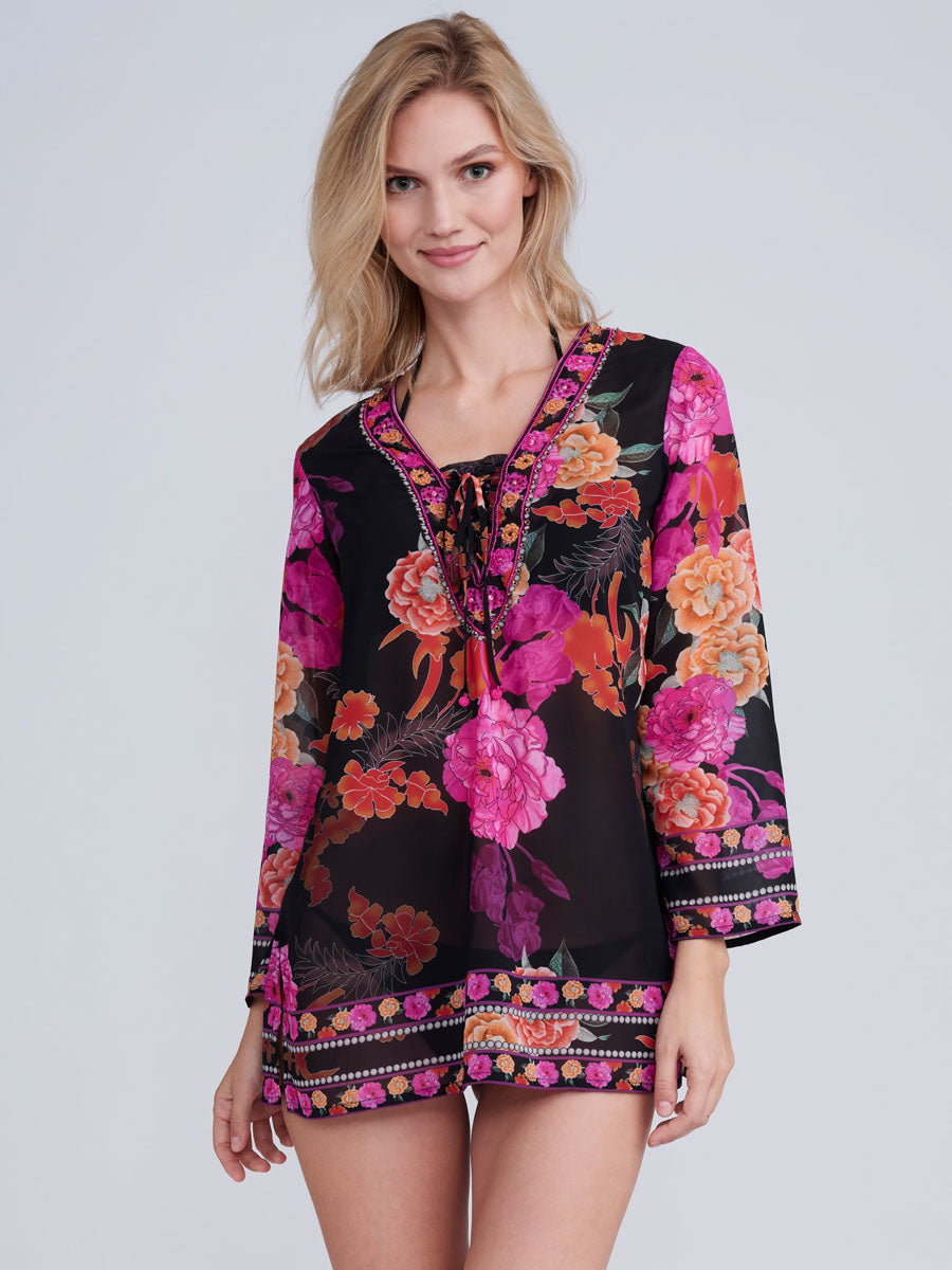 Pia Rossini Milani Cover Up in Black