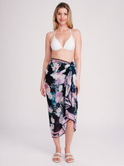 Pia Rossini Modena Sarong in Navy, view 1, click to see full size