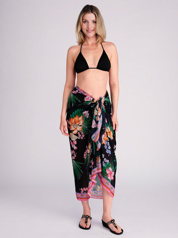 Pia Rossini Murcia Sarong in Black