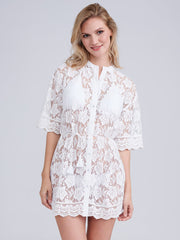 Pia Rossini Ola Dress in White, view 1, click to see full size