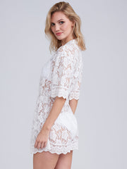 Pia Rossini Ola Dress in White, view 2, click to see full size