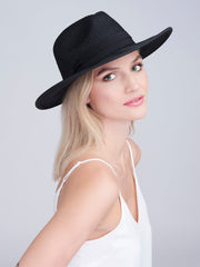 Pia Rossini Tobago Hat in Black, view 1, click to see full size