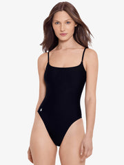 Polo Ralph Lauren Kennedy One Piece in Black, view 1, click to see full size