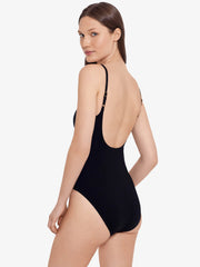 Polo Ralph Lauren Kennedy One Piece in Black, view 3, click to see full size