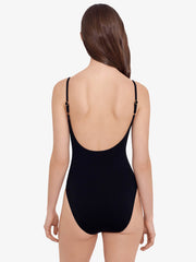 Polo Ralph Lauren Kennedy One Piece in Black, view 2, click to see full size