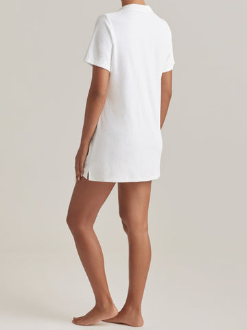 Polo Ralph Lauren Terry Collar Dress in White