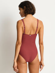 Spinnaker Panel Line One Piece in Terracotta, view 2, click to see full size