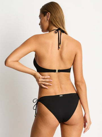 Sea Level Elysian Longline Halter Top in Black