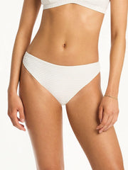 Sea Level Spinnaker Regular Cheeky Bottom In White, view 1, click to see full size