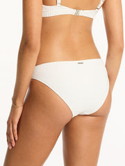 Sea Level Spinnaker Regular Cheeky Bottom In White, view 2, click to see full size