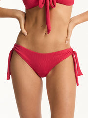 Sea Level Nouveau Tie Side Regular Bottoms in Raspberry, view 1, click to see full size