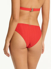 Sea Level Regular Cheeky Bottom in Spice Red, view 2, click to see full size