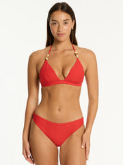 Sea Level Regular Cheeky Bottom in Spice Red, view 4, click to see full size