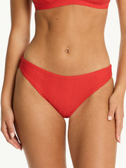 Sea Level Regular Cheeky Bottom in Spice Red, view 1, click to see full size