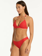 Sea Level Regular Cheeky Bottom in Spice Red, view 3, click to see full size
