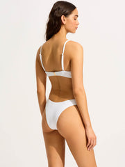 Seafolly Sea Dive Underwire Bra in White, view 2, click to see full size