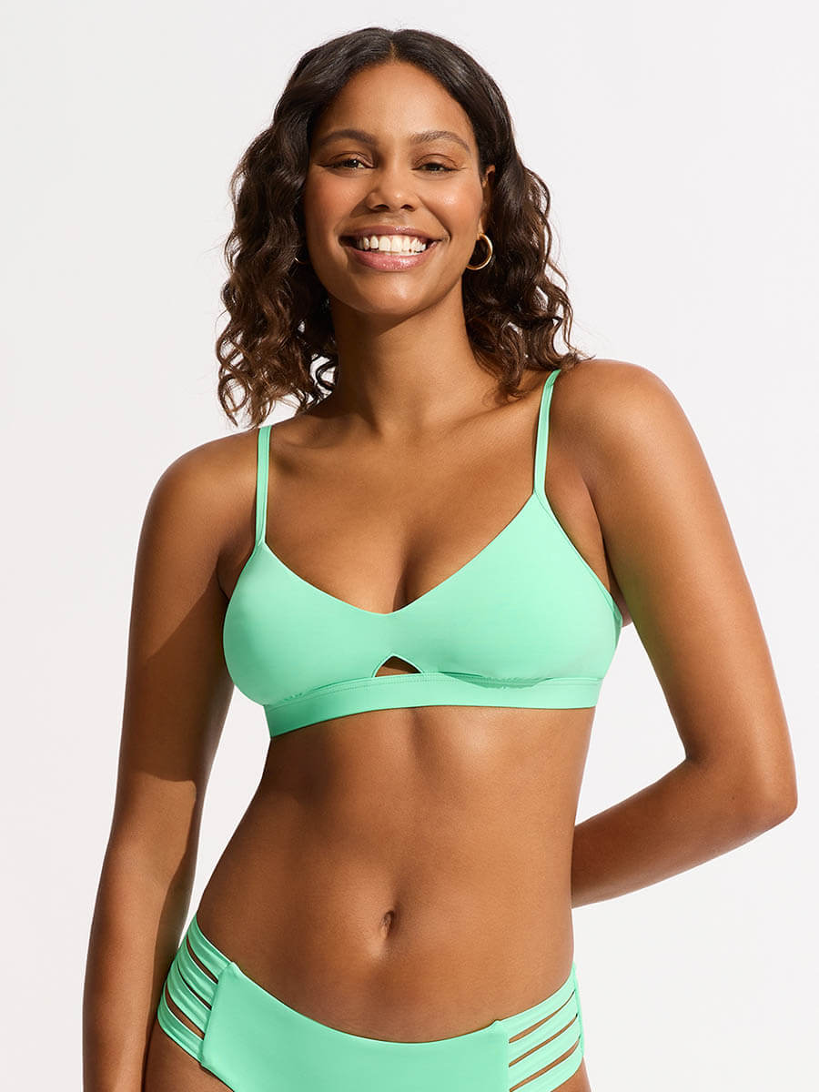 Seafolly Seafolly Collective Hybrid Bralette In Mint