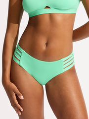 Seafolly Seafolly Collective Multi Strap Hipster Bottom In Mint, view 1, click to see full size