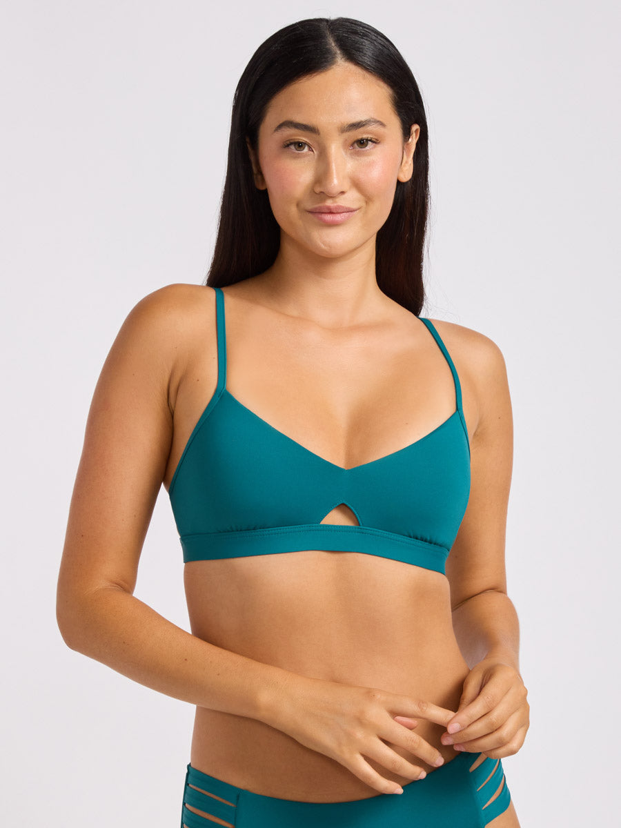 SF Collective Hybrid Bralette In Deep Teal