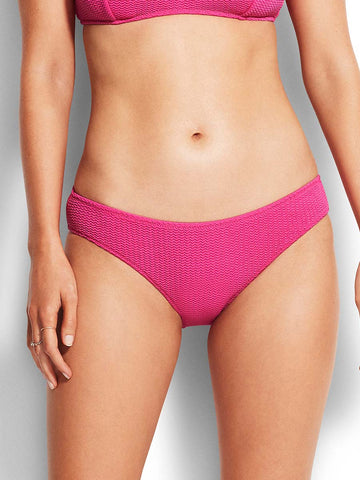 Seafolly Sea Dive Hipster in Fuchsia Rose