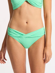 Seafolly Seafolly Collective Twist Hipster In Mint, view 1, click to see full size