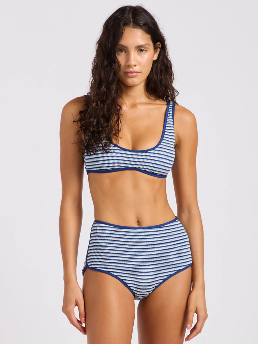 Seafolly Horizons High Waisted Pant In Marine