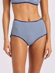 Seafolly Horizons High Waisted Pant In Marine, view 1, click to see full size