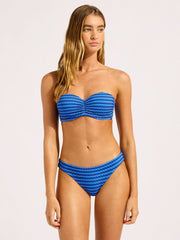Mesh Effect Bustier Bandeau in Sapphire, view 5, click to see full size