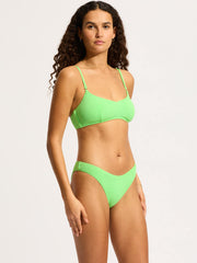 Seafolly Sea Dive Bralette in Summer Green, view 5, click to see full size
