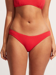 Seafolly Sea Dive Hipster In Chilli Red, view 1, click to see full size