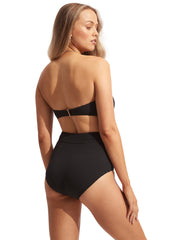 Seafolly Sea Dive DD U Tube in Black, view 2, click to see full size
