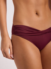 SF Collective Twist Hipster in Dark Burgundy, view 3, click to see full size
