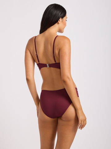 Seafolly Seafolly Collective Hybrid Bralette in Dark Burgundy