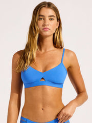 Seafolly Seafolly Collective Hybrid Bralette in Sapphire, view 1, click to see full size