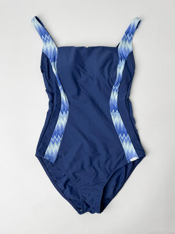 One Piece Square Neck in Night Blue