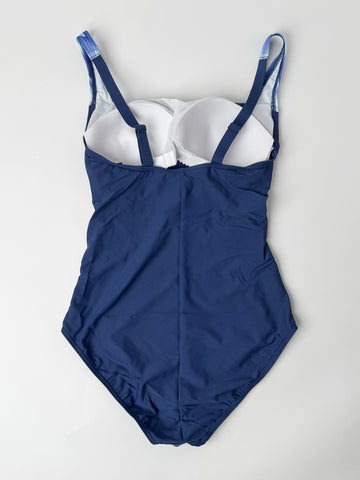 One Piece Square Neck in Night Blue