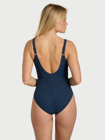 One Piece Ruched In Night Blue