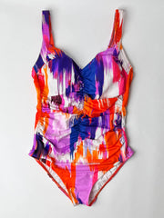 Sunflair One Piece Sweetheart In Orange Multicolor, view 2, click to see full size