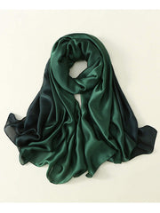 The Pathz Silky Scarf in Green, view 1, click to see full size