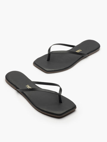 TKEES Square Toe Lily Sandals In Black
