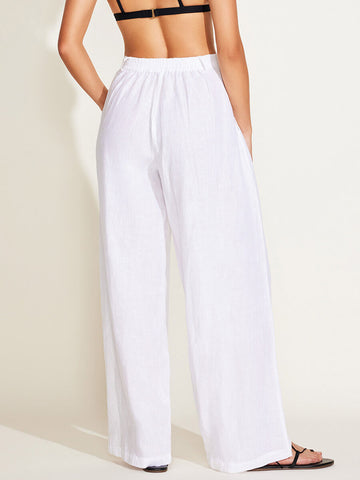 Vitamin A The Getaway Pant in White EcoLinen