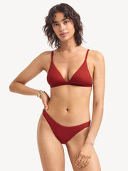 California High Leg Bottom in Deep Madder, view 3, click to see full size