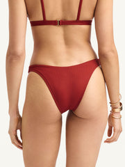 California High Leg Bottom in Deep Madder, view 2, click to see full size