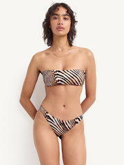 Vitamin A Cali High Leg Bottom in Shell Stripe, view 3, click to see full size